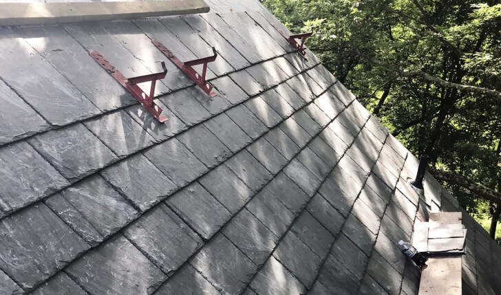 Mario Contracting installing slate roof