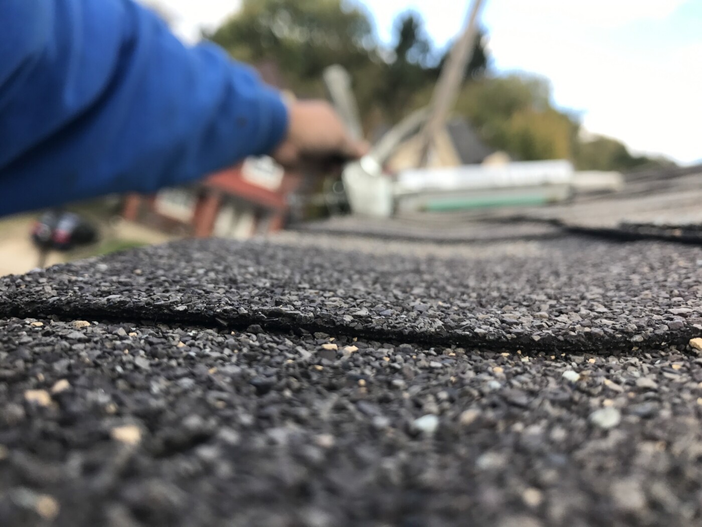Photo of asphalt shingles