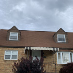 Photo of shingle roofing project