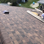 Photo of shingle roofing project