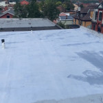 Photo of roof with aluminum coating