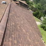 Photo of residential shingle roofing project