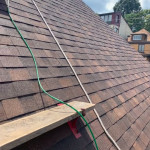 Photo of shingle roofing project