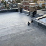 Photo of rubber roofing project
