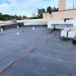 Photo of rubber roofing project