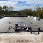 Photo of rubber roofing project
