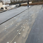 Photo of commercial rubber roofing glue down